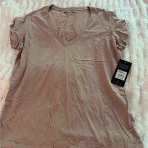 True Religion Women's Beige V-Neck Tee